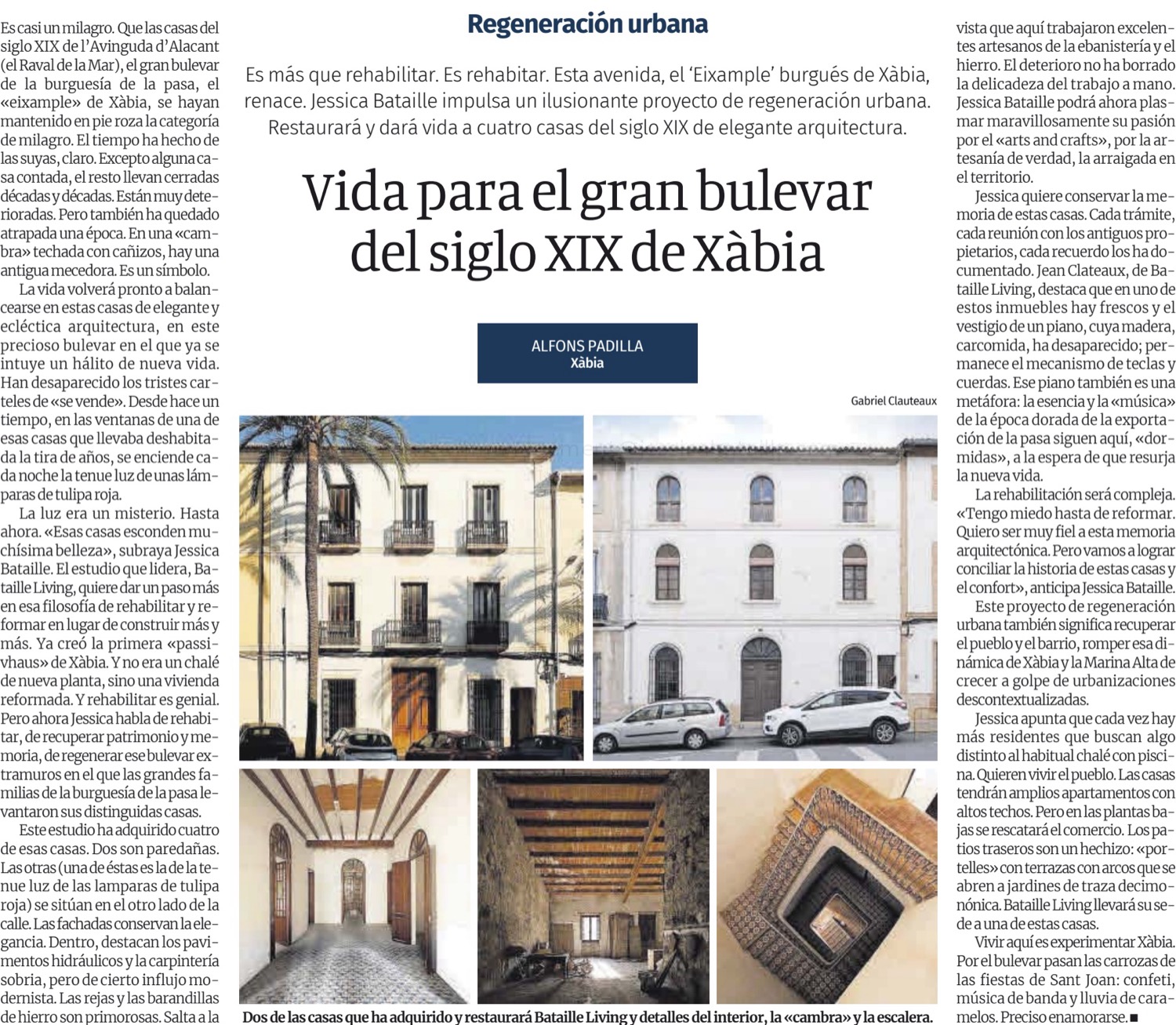 Levante-EMV page: Vida para el gran bulevar del siglo XIX de Xàbia.